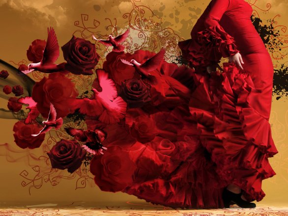 #flamenco#dancer#rosso